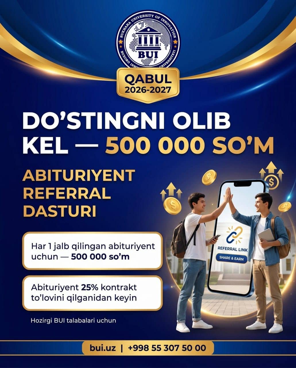 Referral dasturi — ASMAN