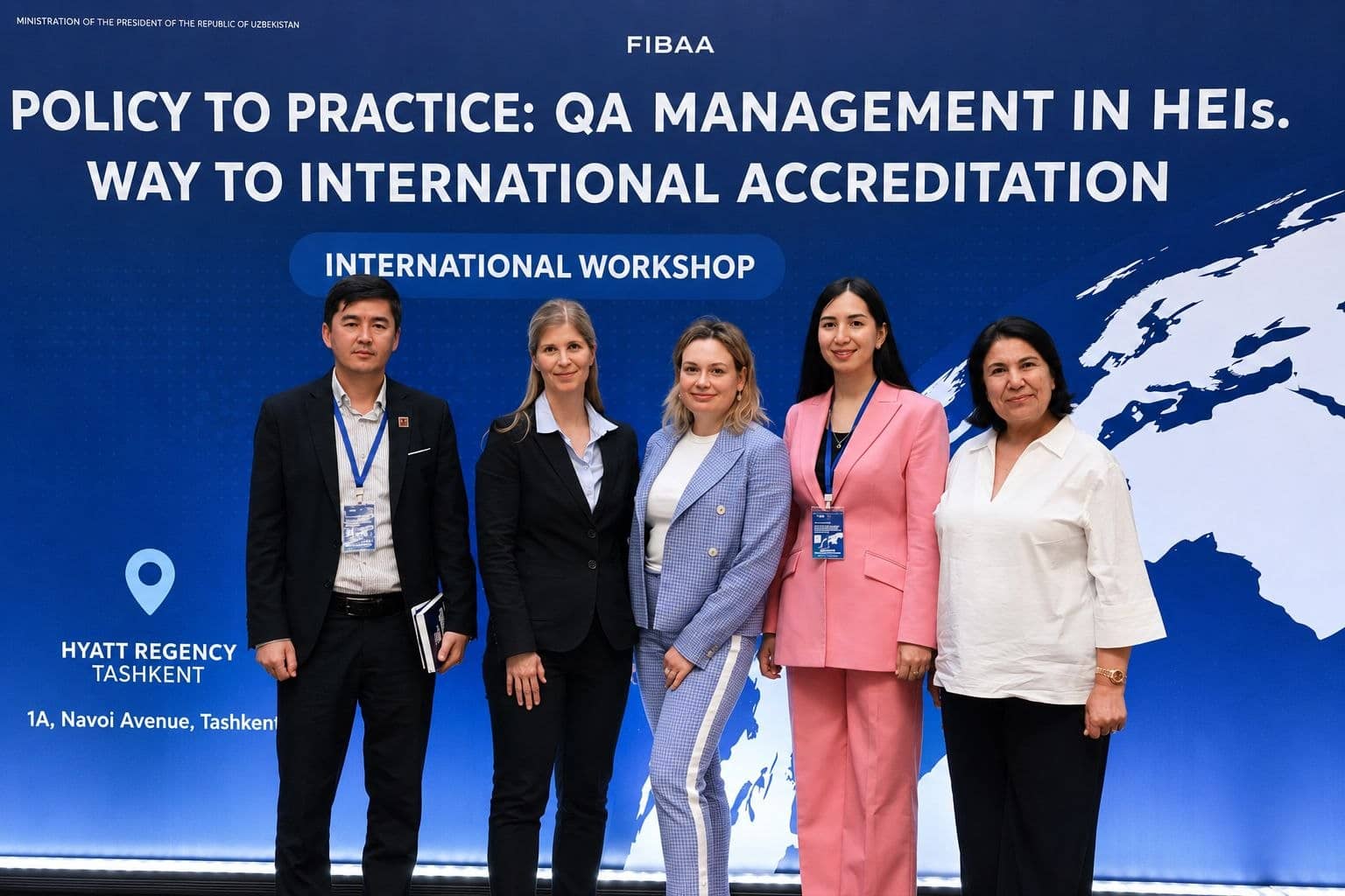 Buxoro innovatsiyalar universiteti rektori Ro‘ziyeva Dilnoz Isomjonovna Germaniyaning nufuzli FIBAA (Foundation for International Business Administration Accreditation) xalqaro akkreditatsiya tashkiloti hamda NQAAE agentligi hamkorligida o‘tkazilgan “From Policy to Practice: QA Management in HEIs. Pathway to International Accreditation” mavzusidagi xalqaro seminar-treningda ishtirok etdi.